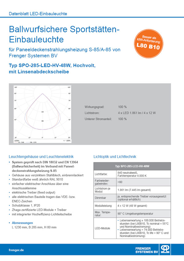 Technische Informationen LED Einbauleuchten