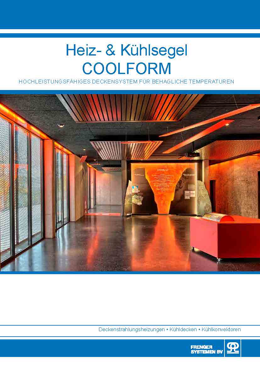Titelseite Heiz- und Kühlsegel Coolform
